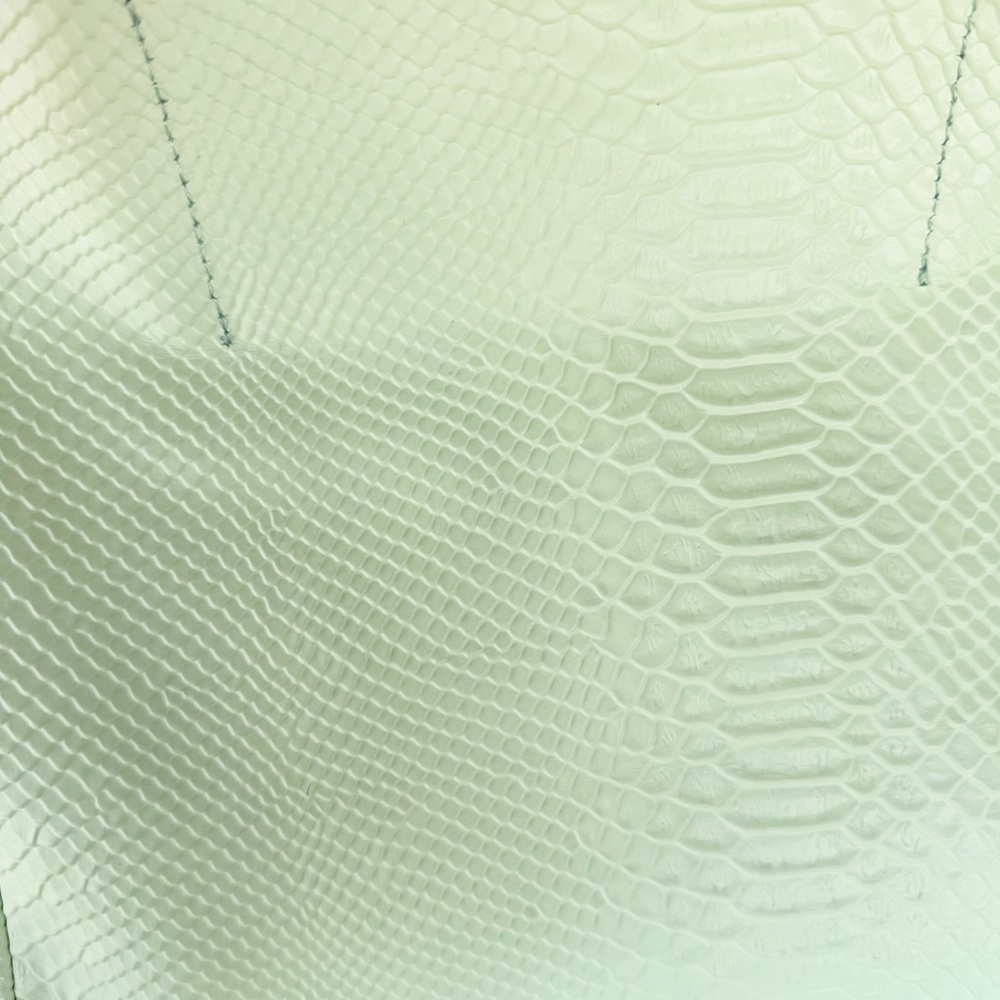 NWT Ampersand As Apostrophe Mint Python Textured Half Tote - Picture 6 of 12